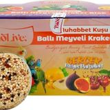 Muhabbet Kuşları İçin Ballı Meyveli kraker blok 1 Adet