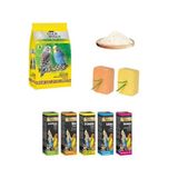 Muhabbet Kuşu Bakım Seti – Yem, Kuş Kumu, Enerji Blok ve Vitamin Destekli Komple Paket