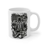 Mühendis Meslek Taraftar Temalı Mühendis Kupa Bardak | Taraftar Meslek Temalı Kupa Bardak | Hediye Mug (Beşiktaş Temal, Beyaz)