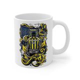 Mühendis Meslek Taraftar Temalı Mühendis Kupa Bardak | Taraftar Meslek Temalı Kupa Bardak | Hediye Mug (Fenerbahçe Temal, Beyaz)