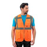 Mühendis Yeleği, Turuncu (52e1000) İş Yeleği-iş Güvenliği