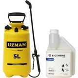 Mühendisler Uzman 5l Manuel Pulverizator +K-Othrine 500ML Genel Haşere Ilacı %100ÇÖZÜM