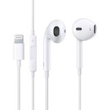 MuhendisTech MuhendisTech Apple iPhone 7 8 x Xr Xs Xsmax 11 12 13 14 Pro Max Uyumlu Mikrofonlu Kulaklık Lightning Konnektörlü Earpods Kulaklık TAK ÇALIŞTIR MuhendisTech - Beyaz