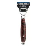 Mühle 5 Bıçaklı Tıraş Makinesi, Gillette Fusion İle Uyumlu, Ebonit/Metal Saplı, Krom Kaplama