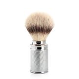 Mühle Geleneksel Tıraş Fırçası - Silvertip Fiberden Yapılmış Tıraş Fırçası - Krom Kaplı Metalden Yapılmış Sap - İnce Keski İle El İşi