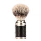 Mühle Rocca Tıraş Fırçası Silvertip Fiber, Sap Kısmı Paslanmaz Çelik/Mat Siyah
