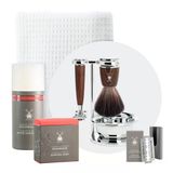 Mühle Rytmo Tıraş Seti 8 Parça - Fırça, Planya Ve Stand Krom Kaplama Taban, Bıçak, Sabun, Bez, Tıraş Sonrası - Asil Kül