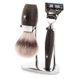 Mühle Tıraş Seti - Kosmo Serisi - Silvertip Fiber - Gillette Bıçaklarıyla Uyumlu - Bataklık Meşesi