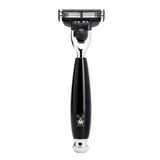 Mühle Tıraş Seti - Vivo Serisi - Porsuk Kılı - Gillette Bıçaklarıyla Uyumlu - Siyah Değerli Reçine