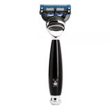 Mühle Vivo 5 Bıçaklı Tıraş Makinesi, Gillette Bıçaklarla Uyumlu - Siyah Değerli Reçineden Ve Metal Vurgulardan Yapılmış Sap