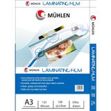 Mühlen Beutel A3-125 / A3 Boyutu, 125 Mikron Laminasyon PVC Filmi 1 Paket 100 Adet