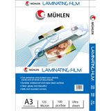 Mühlen Laminasyon Makinesi Filmi 125 Mc A3 1 Paket 100'lü