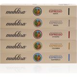 Muhlisa 5x10'lu Espresso 5 Çeşit Kapsül Kahve Seti