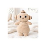Mühre 28CM Makka Pakka Gece Bahçesi El Emeği Oyuncak Hediyelik %100 Pamuklu Organik Amigurumi Örgü