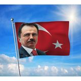 Muhsin Yazıcıoğlu Türk Bayrağı Premium Raşel Kumaş 100X150 cm