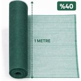 Muhtelif %40 Gölgelik File 1 Metre x 30 Metre Bahçe Gizleme Ağı Bahçe Çit Örtüsü Meyve Ağacı Örtüsü - Yeşil