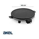 Muhtelif Akel AT610 1550 Watt Termostatlı Metal Katmer Sacı 46 cm Bronz Kaplama Kolay Temizlenebilir