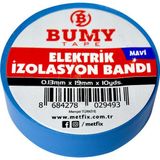 Muhtelif Bumy Elektrik Bandı 0.13mm x 19mm x 10 Yds Mavi