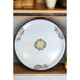 Muhtelif Emaye Sini Sofra, Yemek Sunum Tepsi, Yer Sofrası Çinko ~60 cm