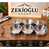 Muhtelif Sefer Tası No 5 Paslanmaz Çelik Yemek Kabı 3 Lü Saklama Kabı 3 Katlı Yemek Taşıma Kabı - Gri - 2