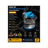 Muhtelif VEZİR 24 VOLT ARAÇ İÇİ SU ISITICI OTOMATİK REZİSTANSLI (KAHVE MAKİNESİ KETTLE)
