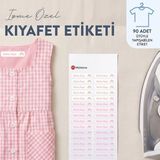Mühürce Kıyafet Isim Etiketi Isme Özel Ütü Ile Yapışan Dikişsiz 90 Adet (45X10 Mm) Gökkuşağı