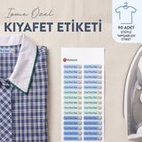 Mühürce Kıyafet Isim Etiketi Isme Özel Ütü Ile Yapışan Dikişsiz 90 Adet (45X10 Mm) Vosvos