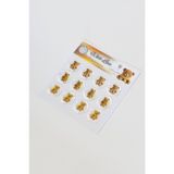 Mühürcüm 12 Adet Hazır Kendinden Yapışkanlı Tatlı Ayı Sticker Mühür Kysm105