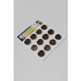 Mühürcüm Kalp 4 12 Adet 3d Hazır Kendinden Yapışkanlı Sticker Mühür Rm2118