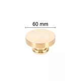 Muhurcum Muhur Mumu 60 Mm Yuvarlak Bos Pirinc Kafa + Ahsap Sap R5799o60