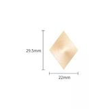 Muhurcum Muhur Mumu Baklava 29.5X22 Mm Baklava Bos Pirinc Kafa + Ahsap Sap R5799b1