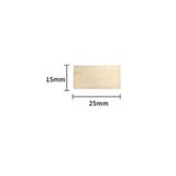 Muhurcum Muhur Mumu Damga 15 Mm Dikdortgen Bos Pirinc Kafa + Ahsap Sap R5799x15