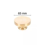 Muhurcum Muhur Mumu Damga 65 Mm Yuvarlak Bos Pirinc Kafa + Ahsap Sap R5799o65