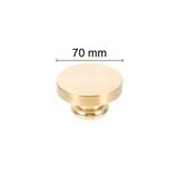 Muhurcum Muhur Mumu Damga 70 Mm Yuvarlak Bos Pirinc Kafa + Ahsap Sap R5799o70