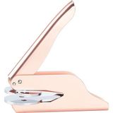 Mühürcüm Soğuk Damga Kabartma Kitap Mührü Metalik Rosegold Boya Özel Seri