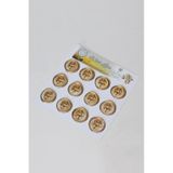 Mühürcüm White Gold Rosebuds 12 Adet 3d Hazır Kendinden Yapışkanlı Sticker Mühür Rm2107