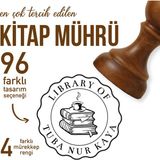 Mühürşah Kitap Mührü, Öğretmen Mührü, Kitap Kaşesi, Kişiye Özel Ahşap Mühür, Kişiye Özel Hediye, Tasarımlar, Kitap Damgası - 1 Adet