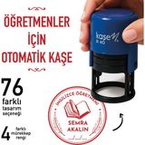 Mühürşah Öğretmen Kaşesi, Motivasyon ve Değerlendirme Kaşesi, Tasarımlar, Kişiye Özel öğretmen kaşesi ( Siyah-Kırmızı-Mavi-Yeşil ) - 1 - Siyah - Kırmızı - Mavi - Yeşil