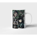 Muichiro Tokito Demon Slayer Anime Tasarım Kupa - Hediyelik Kupa - Baskılı Kupa - 001 - Beyaz - 300 ml