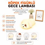 Muitomas Yumuşak Dokunmatik Silikon Köpek Lambası, Çok Renkli Dokunmatik LED Başucu Lambası, Şarj Edilebilir USB-C Kablosuz, Çocuklar ve Yatak Odası için Gece Lambası