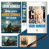 Müjdat Gezenle Kürek Çekmek - Ayraç - Kartpostal ve Geldikleri Gibi Giderler - Atatürk İmza Baskılı Kalem