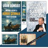 Müjdat Gezenle Kürek Çekmek - Ayraç - Kartpostal ve Güneş Ufuktan Şimdi Doğar - Atatürk İmza Baskılı Kalem