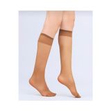 Müjde 24 Adet Bronz Renk Ince Dizaltı Çorap