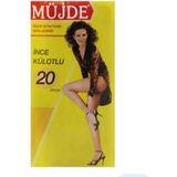 Müjde 3 Lü 20 Denye Mat Ince Kilotlu Çorap 86 Numara Vizon - 38 - 40
