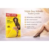 Müjde Ince Külotlu Çorap 20 Den Şeffaf Kadın Külotlu Çorabı No:3 Beden - Standart - 58 - Kızıl Ten