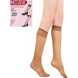 Müjde Kadın Bronz Renk 20 Denye Mat Ince Dizaltı Pantolon Çorabı (38) 6'lı - Standart
