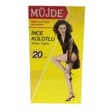 Müjde Külotlu Çorap 20 Denye 6 Adet