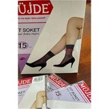 Müjde Parlak Fit (15D) Soket Çorap-Siyah-Ten-Sahra (6 Çift) - Standart - Ten - Siyah - Sahra