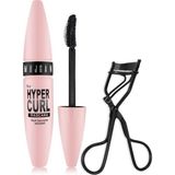 Mujgan 2'li Göz Makyajı Seti Siyah The Hyper Curl Maskara ve Kirpik Kıvırma Makası Uzun Süre Kalıcı
