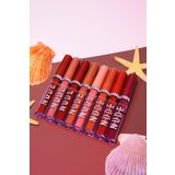 MUJGAN 8'li Set New Nude Oval Ambalajlı Kahve Tonları Mat Likit Sıvı Ruj